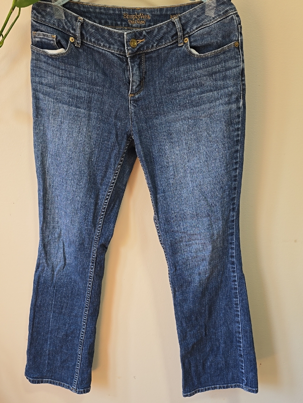 Simply Vera Vera Wang Women's Medium Blue Bootcut Jeans